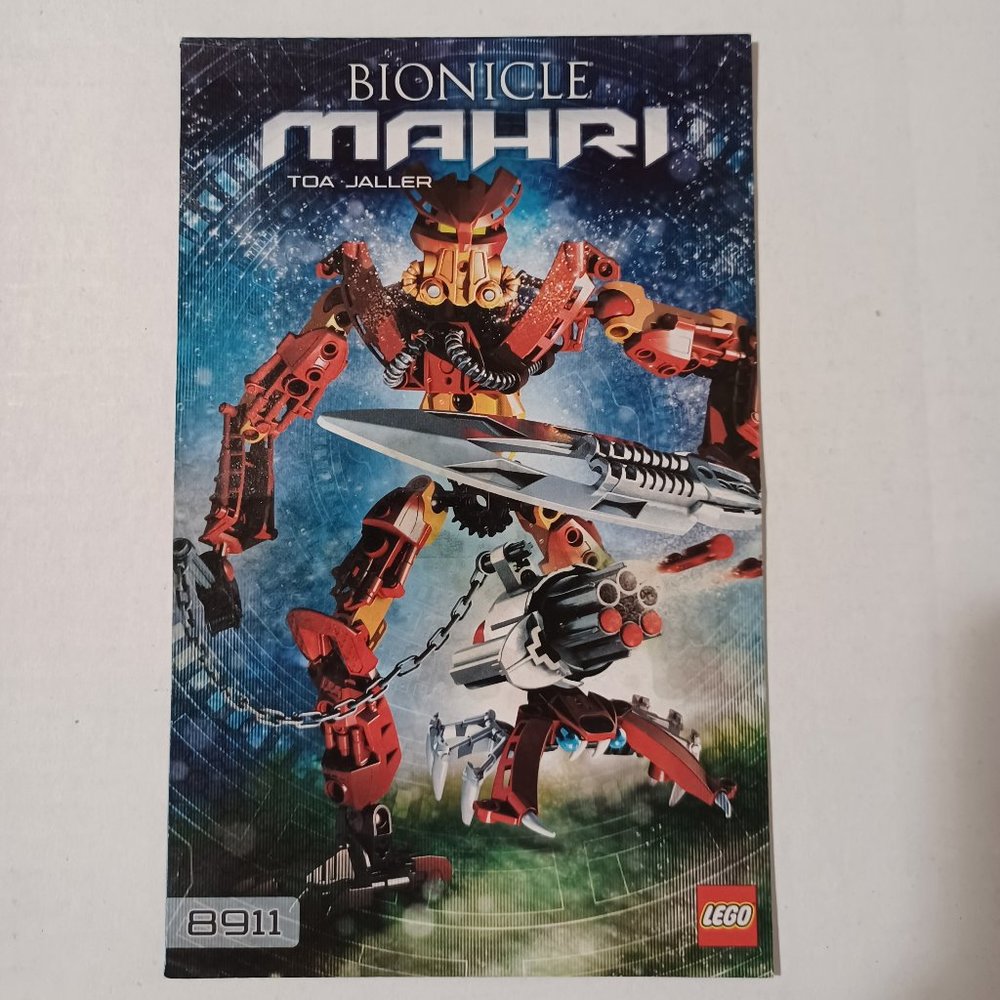 Lego Bionicle Mahri Toa Jaller Instruction Manual Only 8911